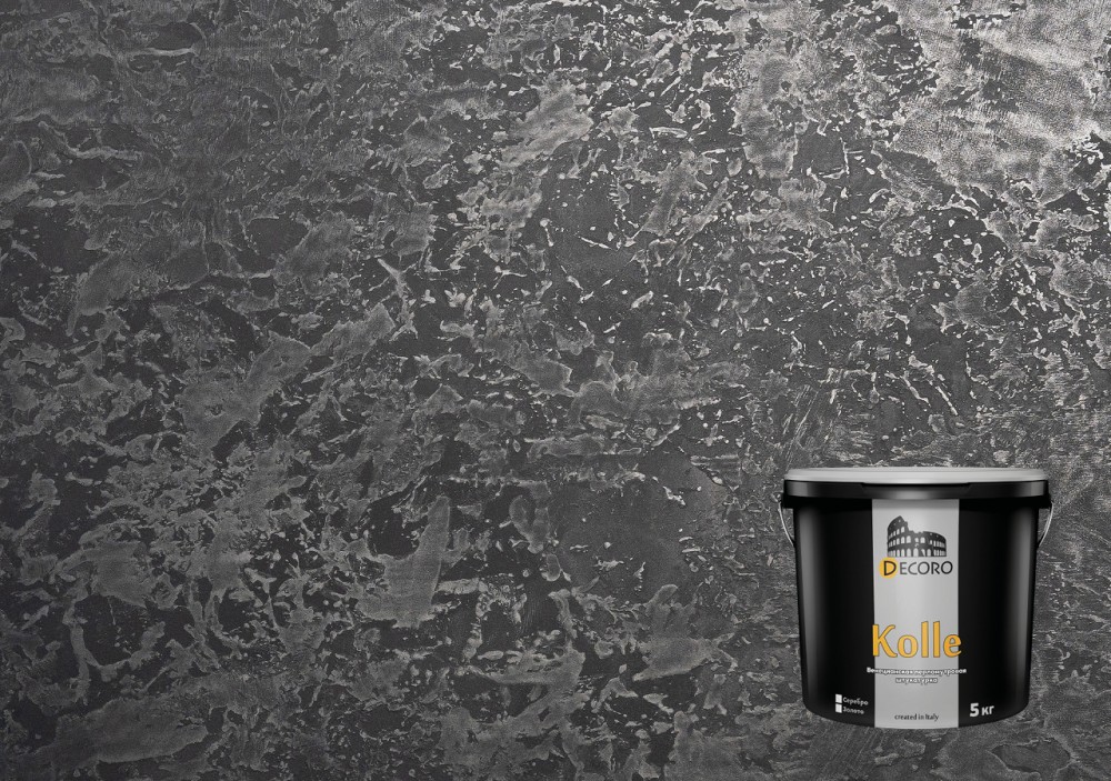 Kolle (Колле) современная венецианская штукатурка. Белое золото