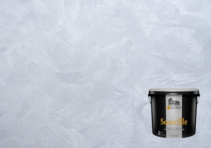 Sovicille (Совичили) декоративное покрытие (эффект велюра с легким перламутром). Белое золото